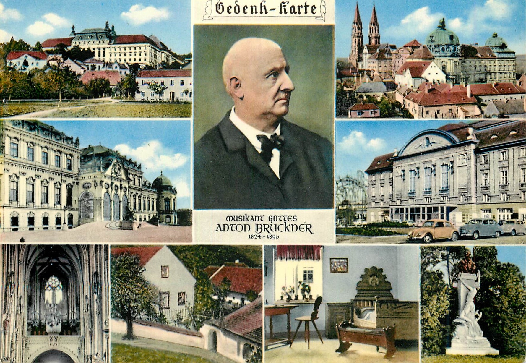 CPM Stift St Florian O Oest Wirkungs u Ruhestatte Geburtshaus Ausfelden O OC Geburtszimmer Bruckner