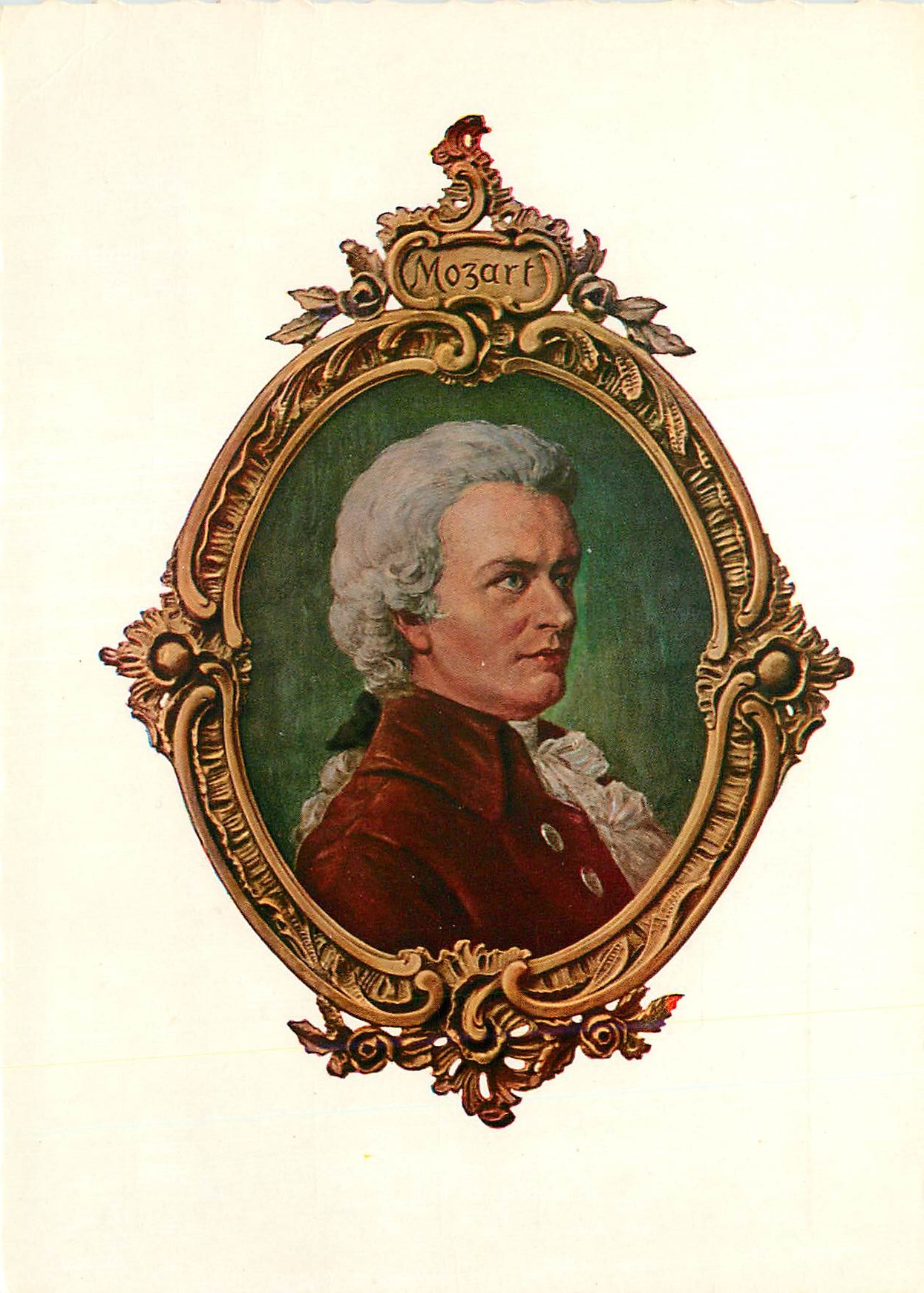 CPM W A Mozart Nach Einem Gemalde Von professor Janschek