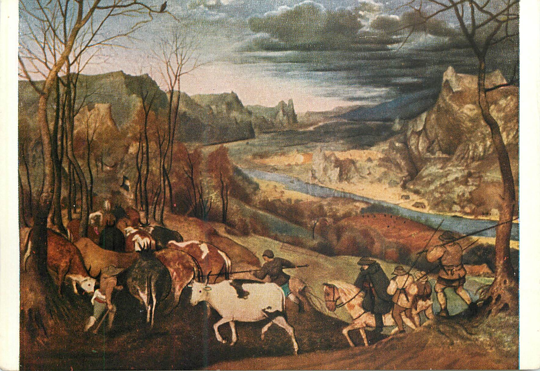 CPM Peeter Brueghel ( vers 1528 1569) Paysage Automnal