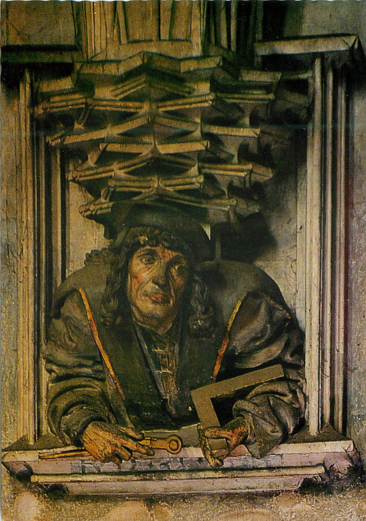 CPM Wien St Stephan Selbstportrat Meister Anton Pilgram (1513)