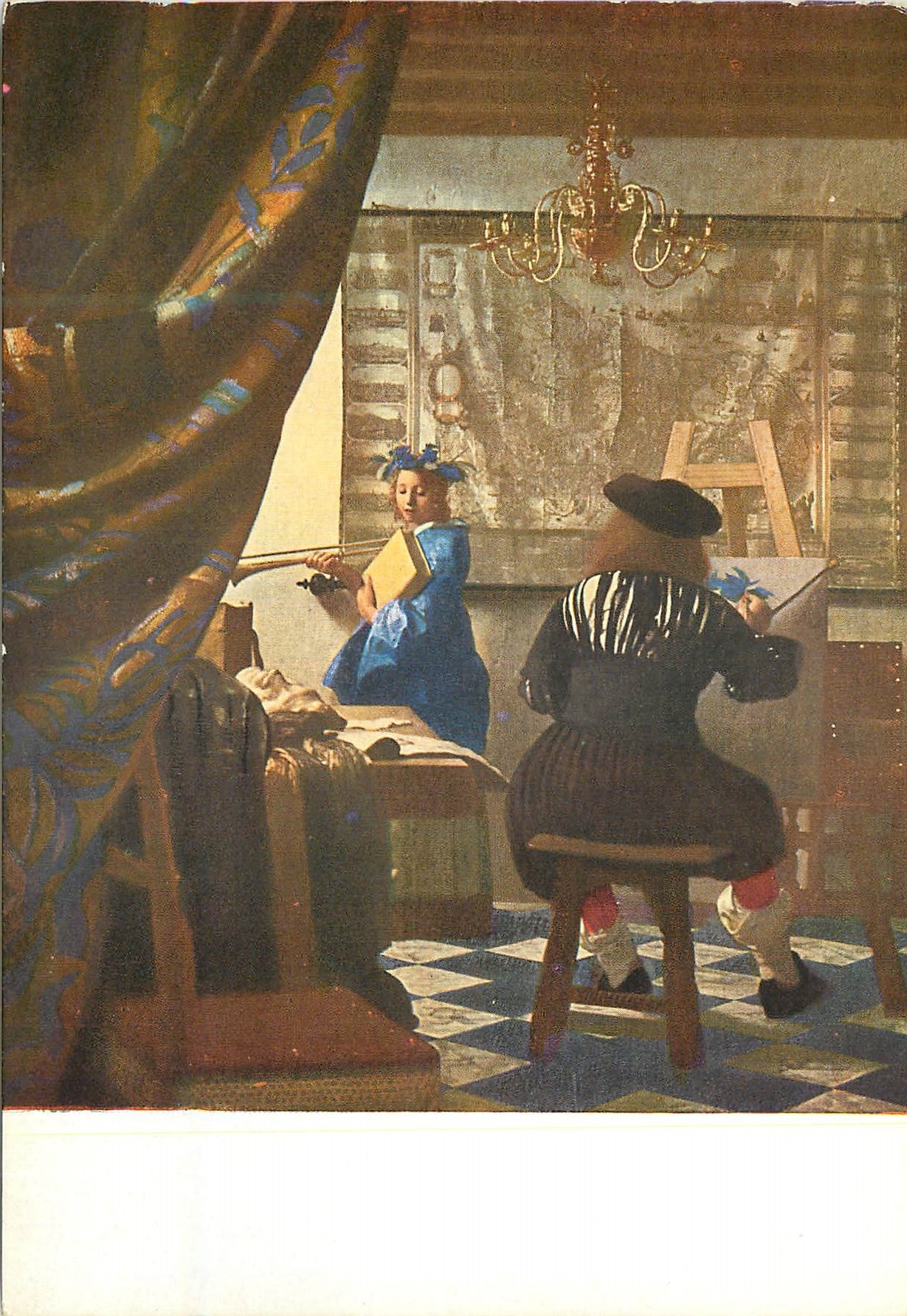 CPM Jan Van Der Meer ou Vermerede Delft Le Paintre dans son Atelier