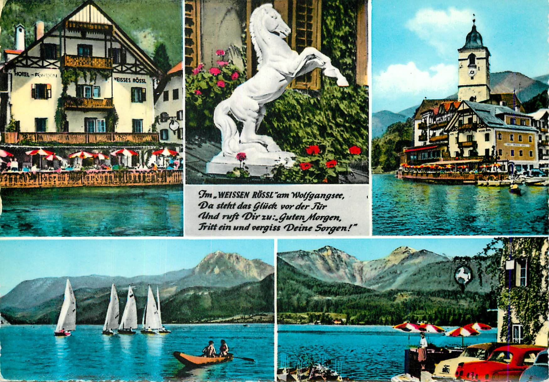 CPM St Wolfgang Weisses Rossl Und Musst Du Einmal Fort Von Hier Im Weissen Rossi am See