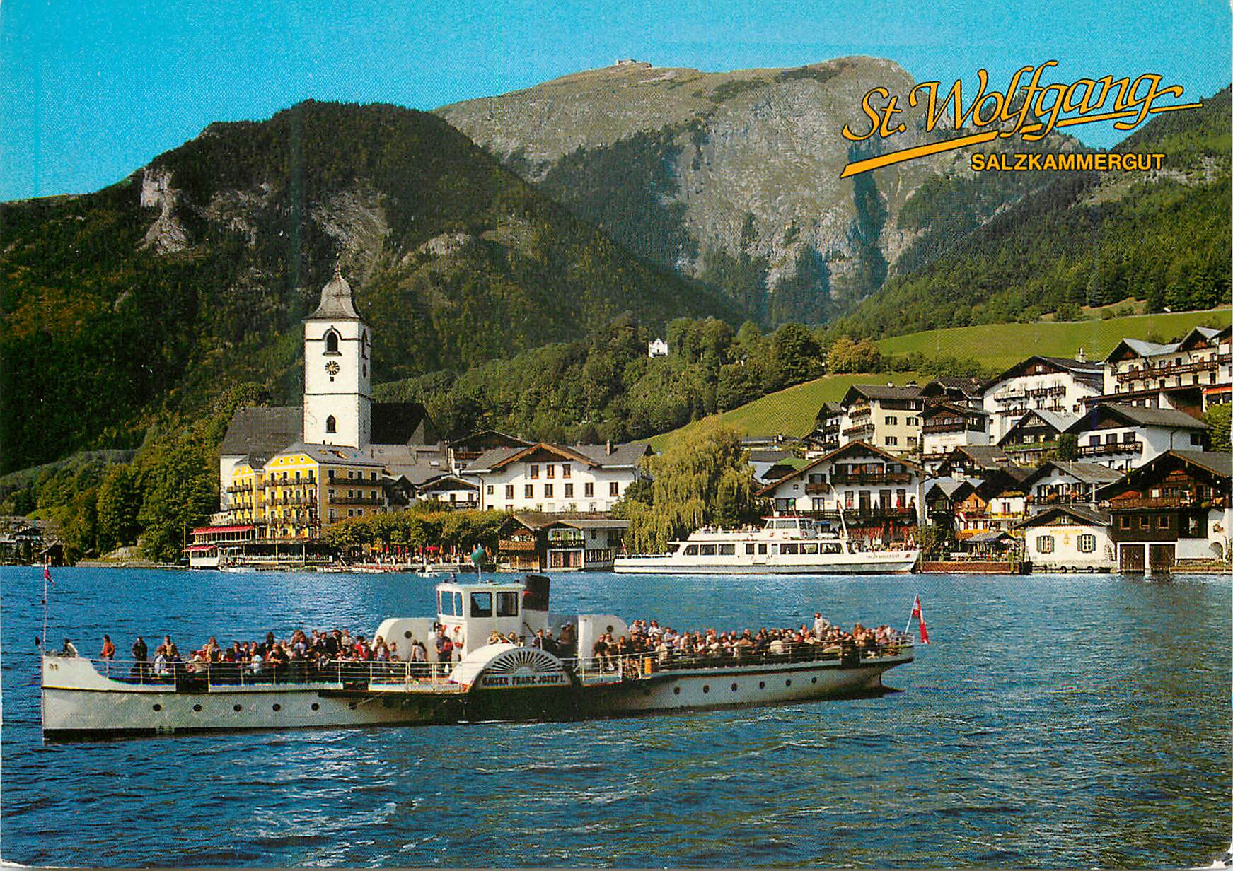 CPM Malerisches salzkammergut Wolfgang am Wolfgangsee Bateau
