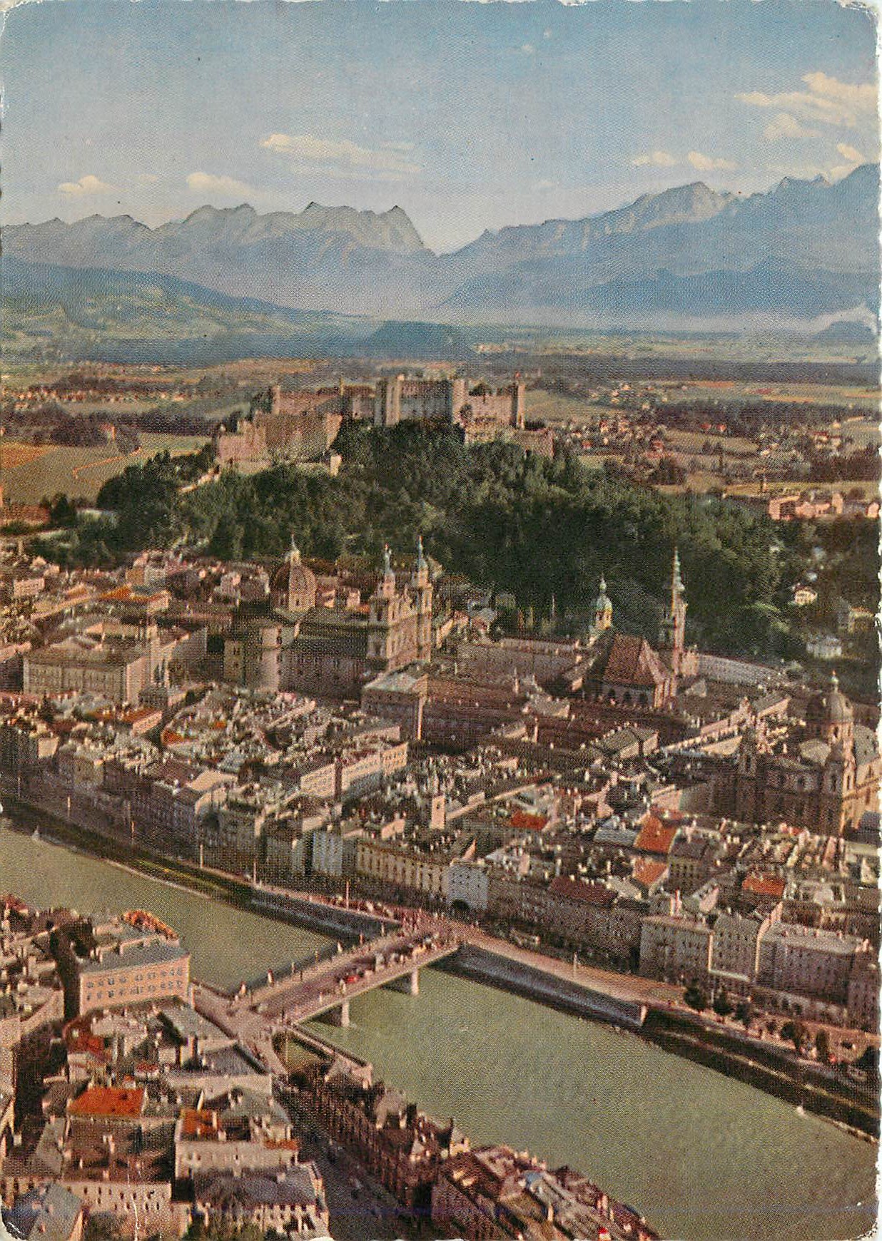 CPM Die Festspielstadt Salzburg Luftaufnahme
