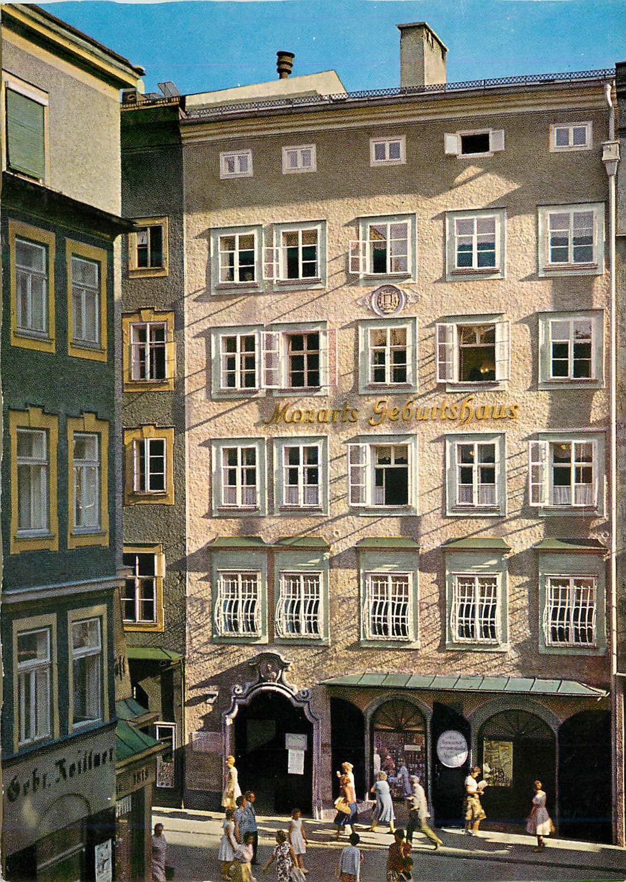 CPM Mozart's (1756 91) Geburtshaus in Salzburg