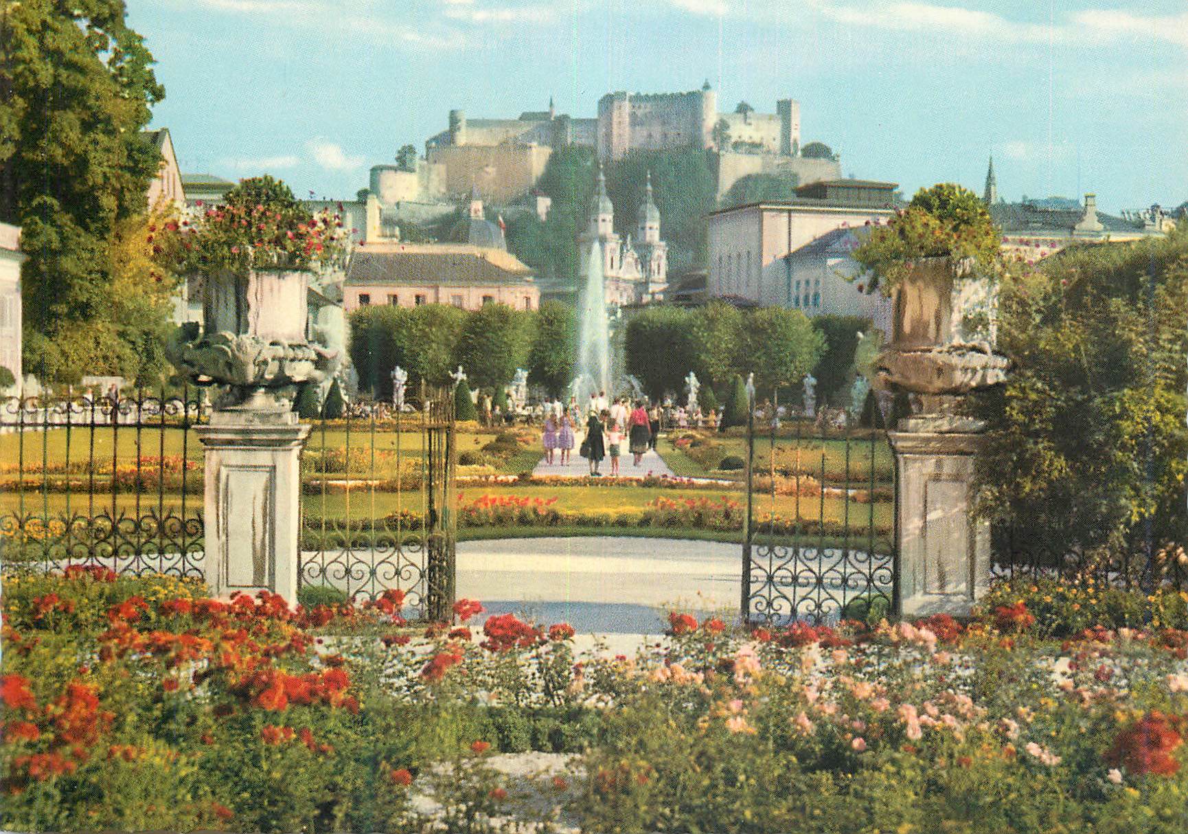 CPM Salzburg Mirabeligarten mit Festung