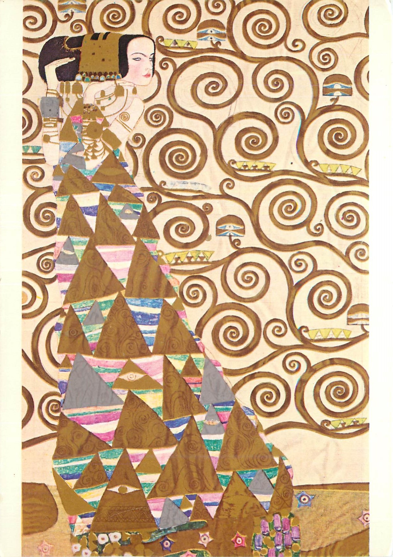 CPM Gustav Klimt (1862 1918) Die Erwartung (Wervorlage Zum Stocletfries)