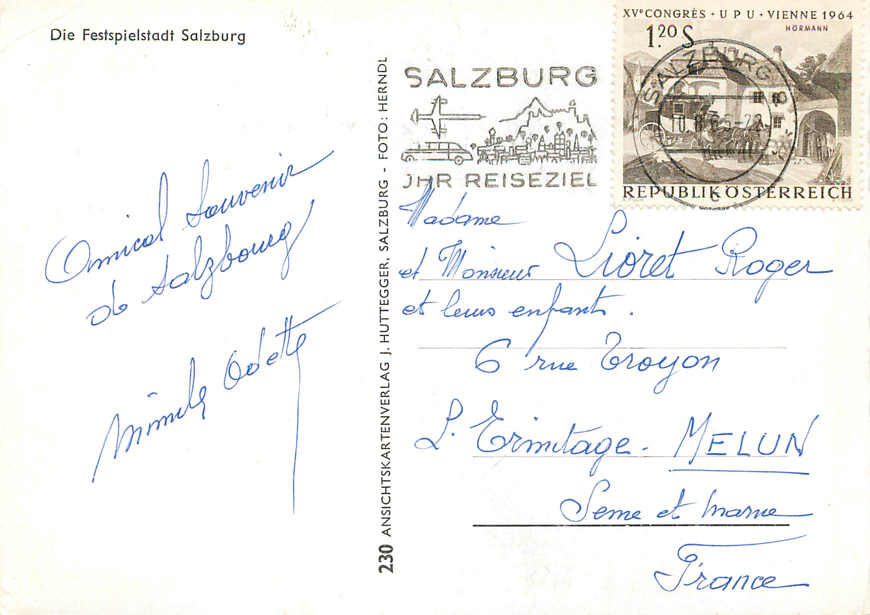 CPM Die Festspielstadt Salzburg — Rückseite