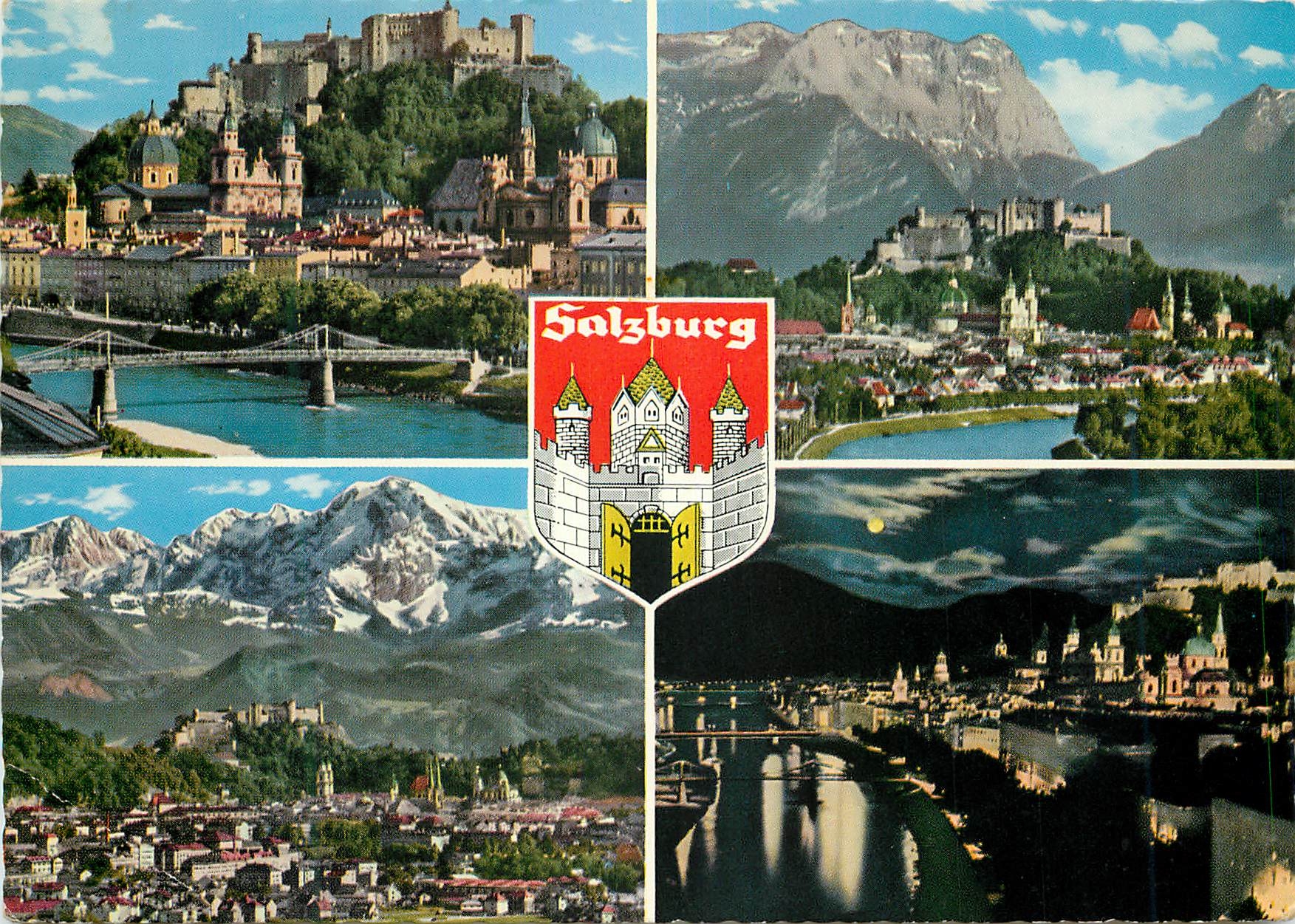 CPM Salzburg Dilder Oben Altstadt Und Salzachgegen PaB Lueg Tennengebirge