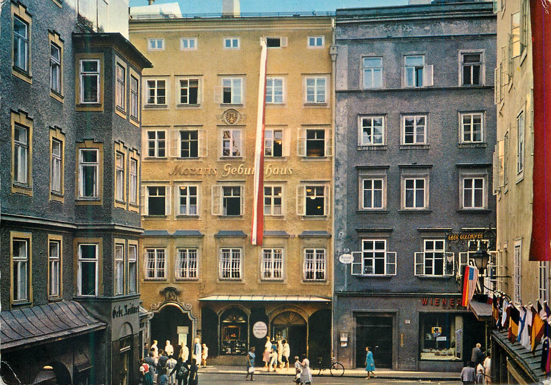CPM Salzburg Mozarts Gebunshaus Getreidegasse Hagenouer Platz