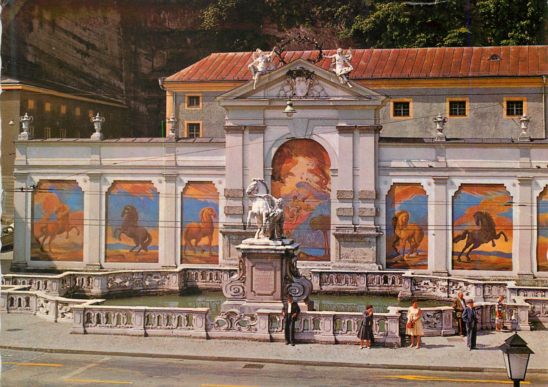 CPA Salzburg l'Abreeuvoir aux Cheveaux (1695)