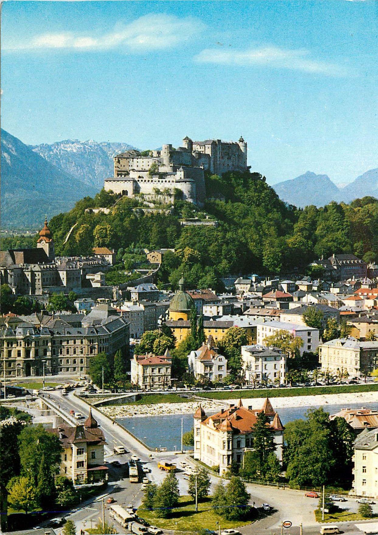 CPA The Festival City of Salzburg The Fortress of Hohen Salzburg