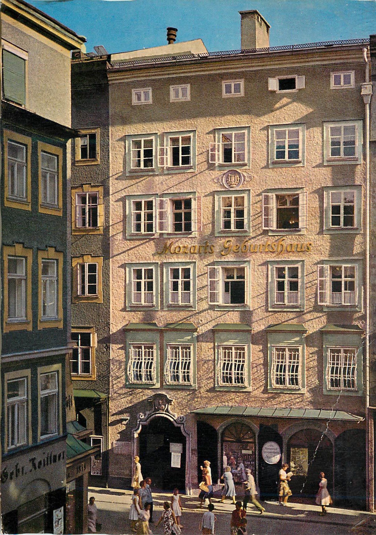 CPA Mazart's (1756 1791) Geburtshaus in Salzburg Getreidegasse