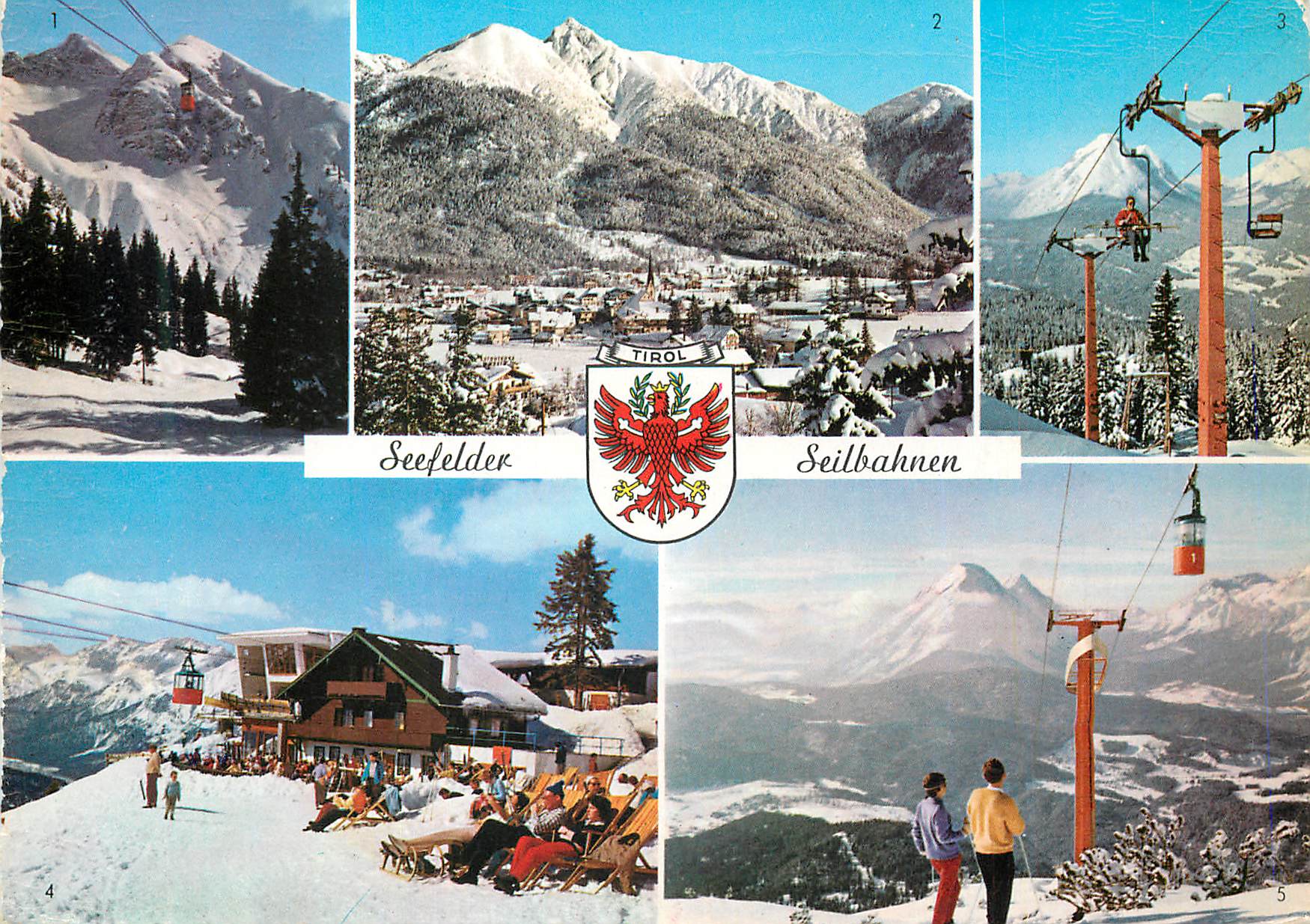 CPA Seefeld Seilbahnen Wintersportplatx Seefeld 1200m Tirol