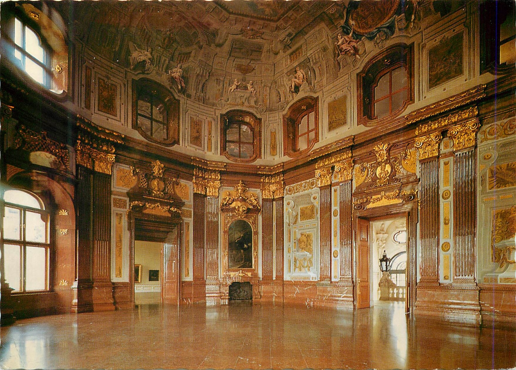 CPM Wien Oberes Belvedere GroBer Marmorssal Hier Wurde der