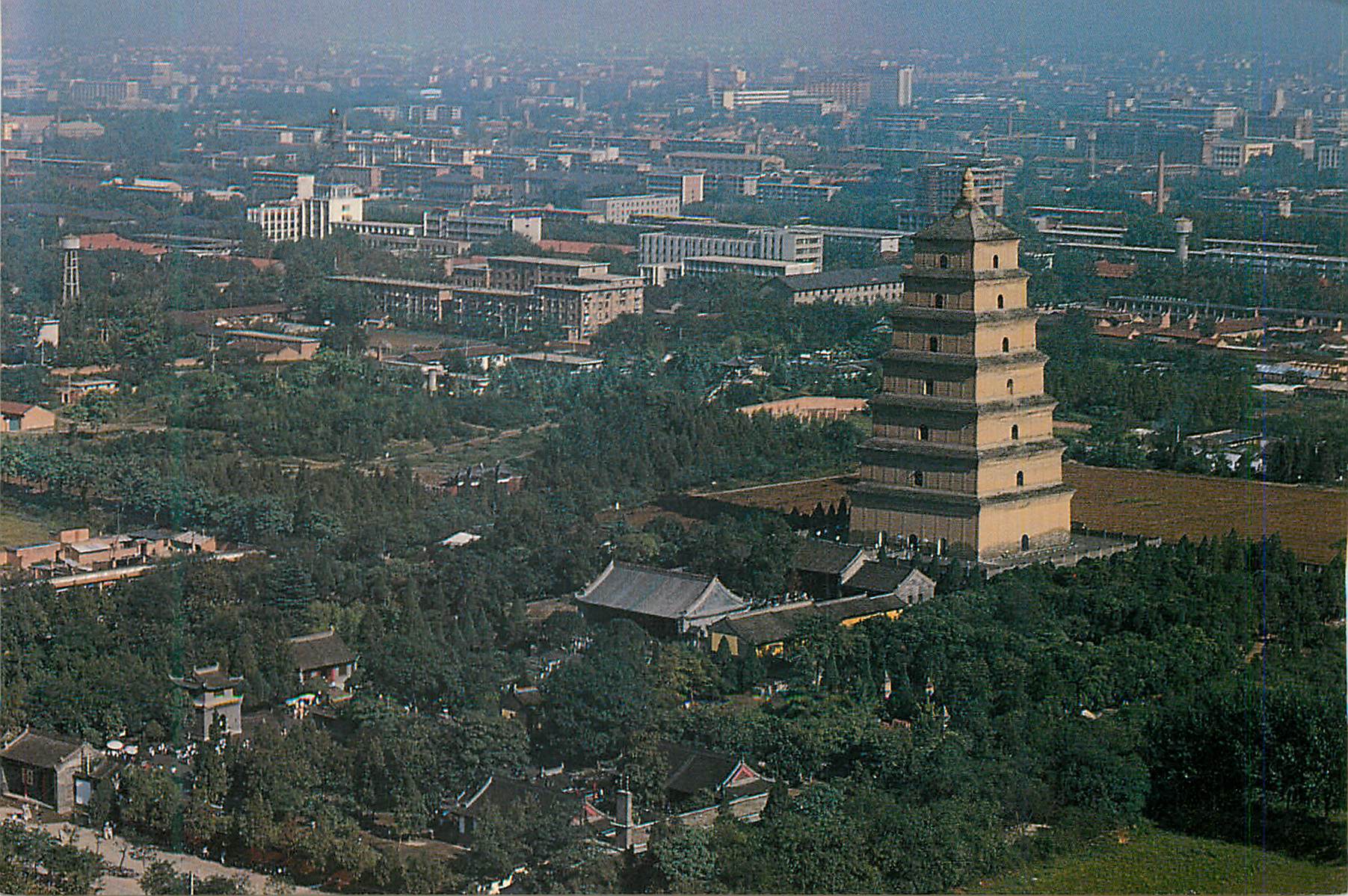 CPM Bird's Eye view of the Big Wild Goose Pagoda