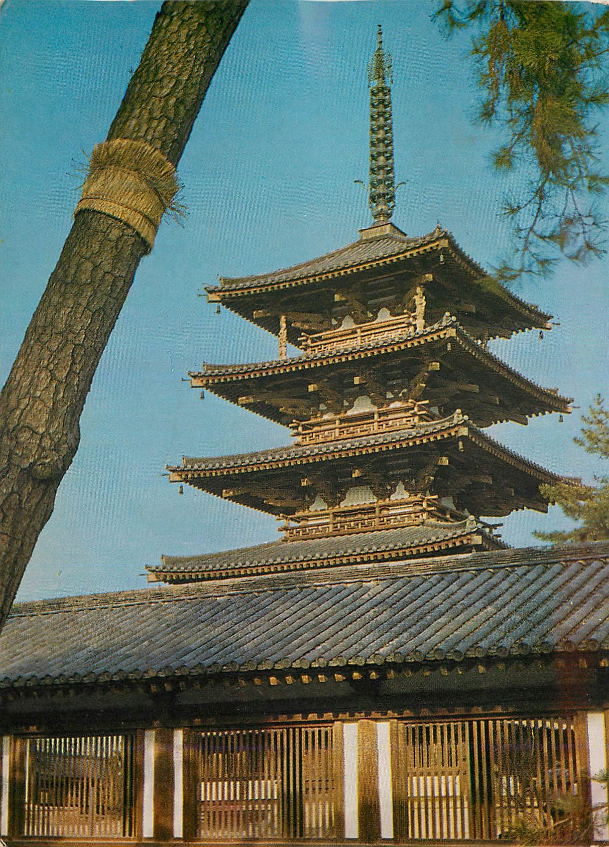 CPM Horyuji Pagoda This Five Storied Pagoda Belongs to The Famous Horyuji Temple in Nara
