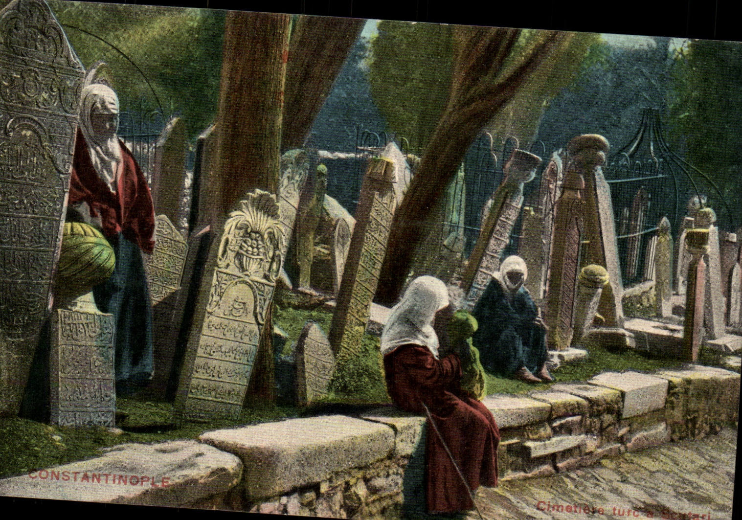 Constantinople CPA Cimetiere turc Turquie Turkey