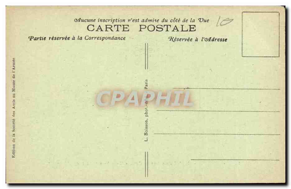 Paris CPA Hotel des invalides Tombeau de napoleon 1er — Rückseite