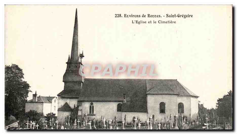 Ervinçons de Rennes - Saint-Grégoire - L'Église et le Cimetière