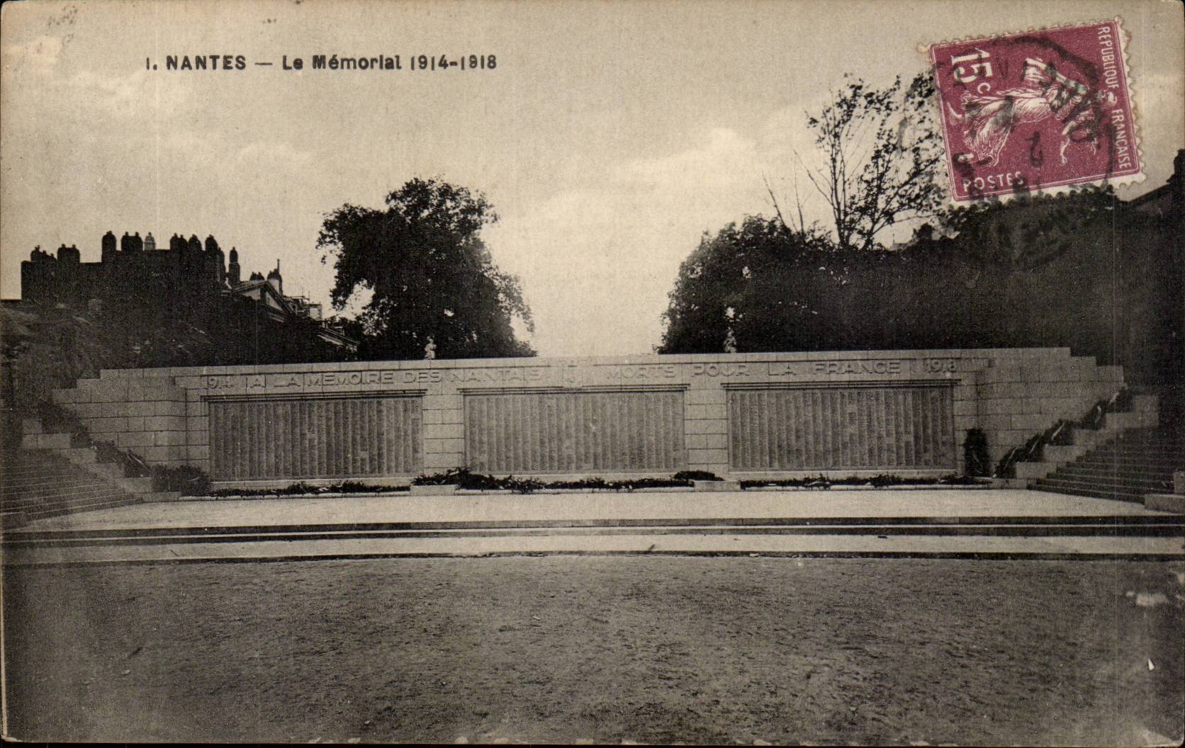 Nantes CPA LE memorial 1914 1918