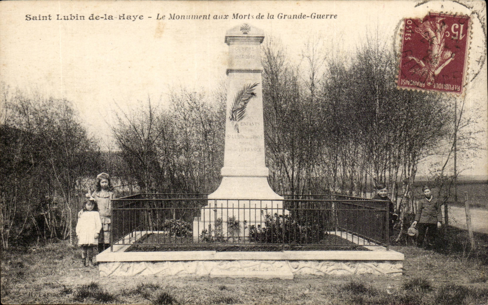 Saint Lubin de-la-Haye — Le Monument aux Morts de la Grande-Guerre — Éditeur H. Lages