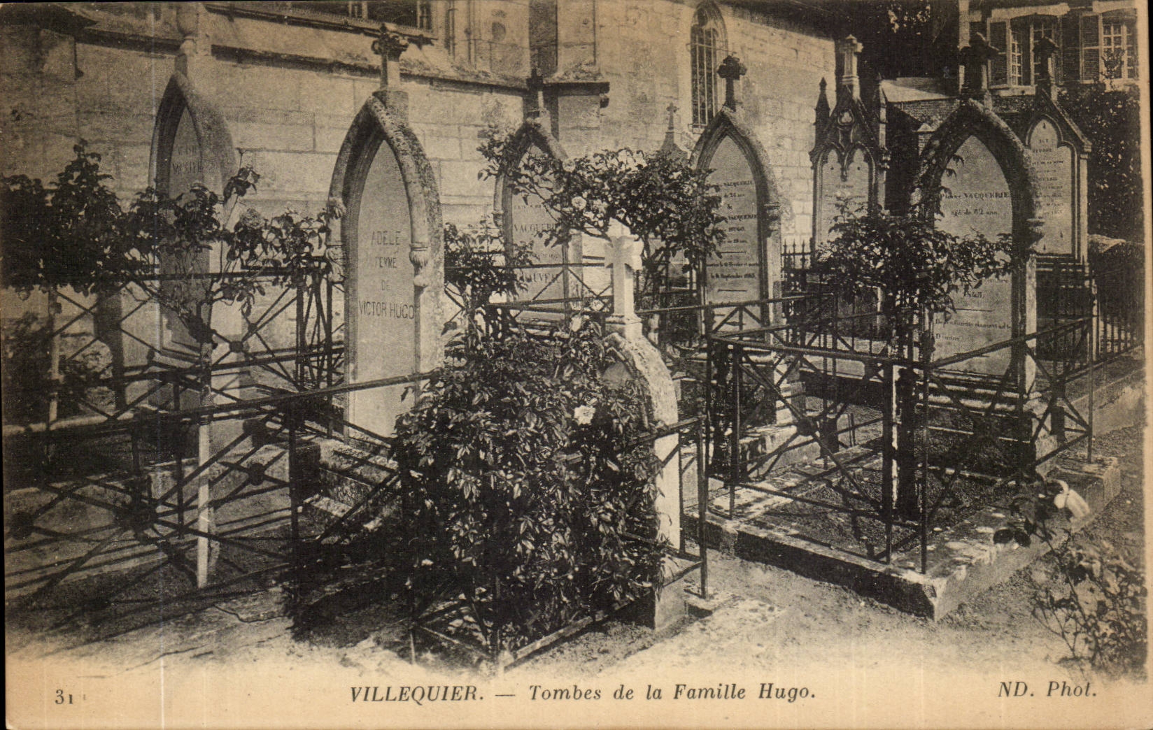 Villequier- Tombes de la Famille Hugo-CPA