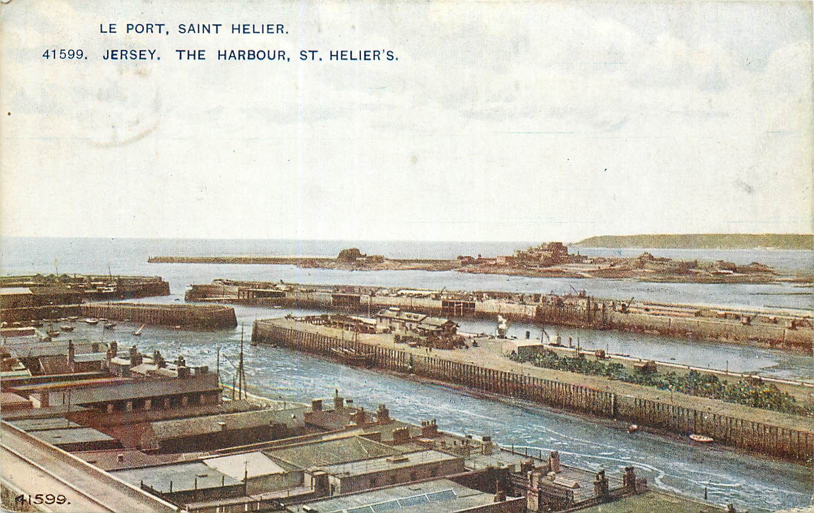 CPA le Port Saint Helier Jersey The Harbour St Helier's