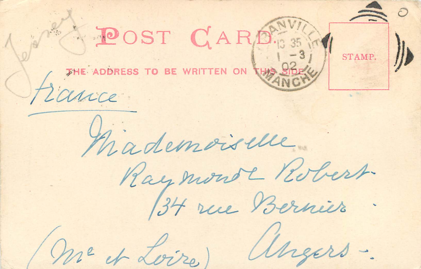 CPA Plemont Jersey — Rückseite