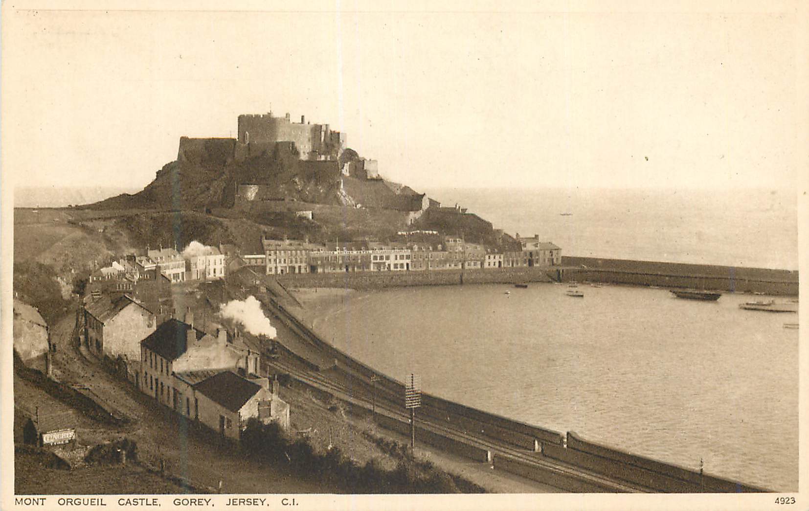 CPA Mont Orgueil Castle Gorey Jersey