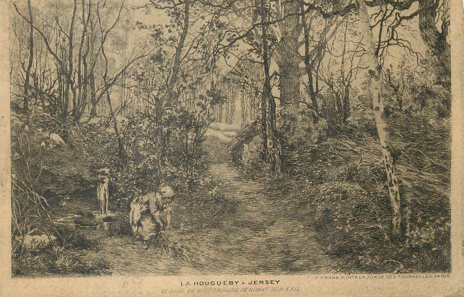 CPA La Hougueby Jersey Sejour de Victor Hugo pendant son exil