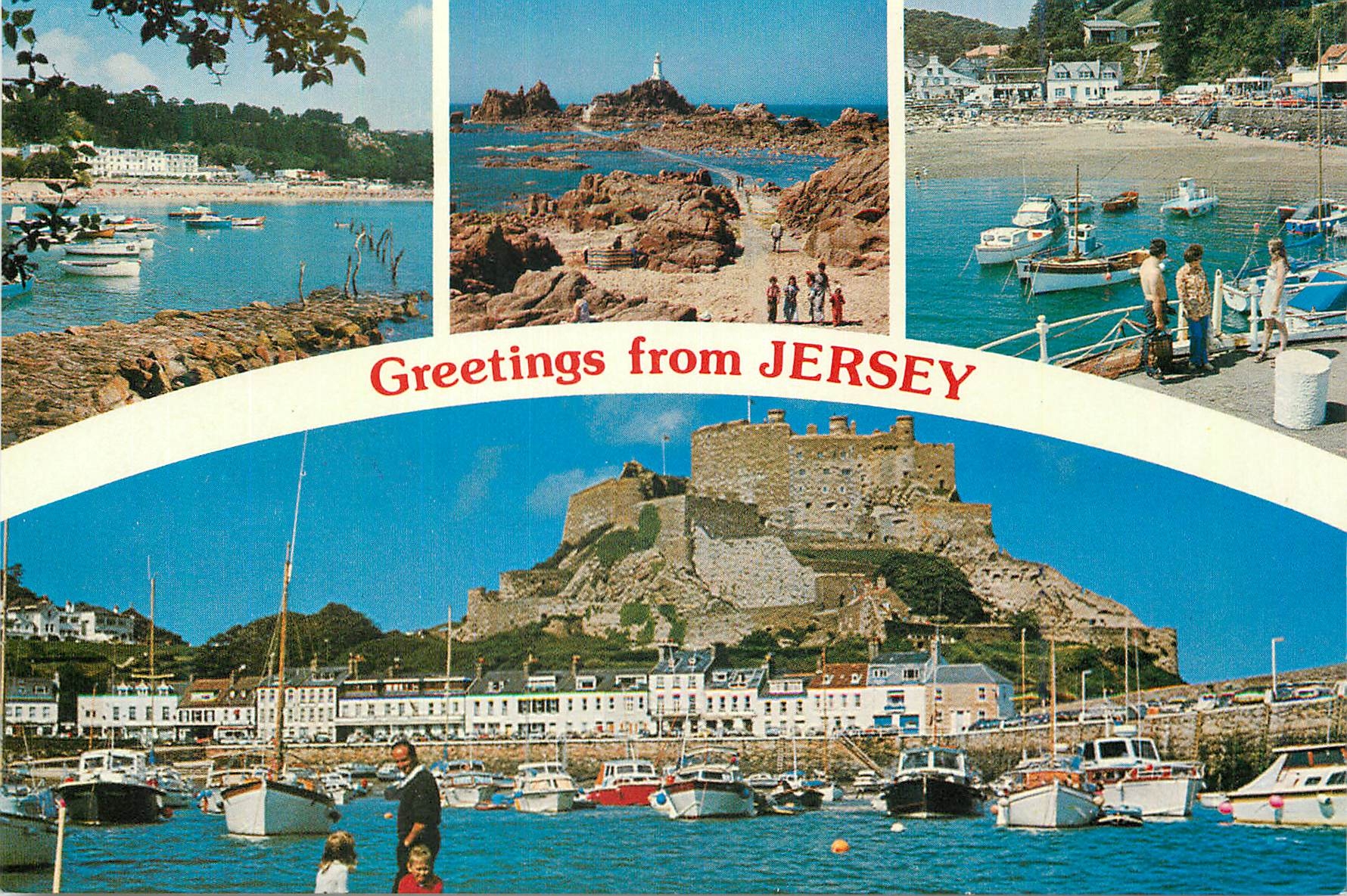 CPM Greetings from Jersey la plus grande des Iles Anglo Normandes et la plus au Sud