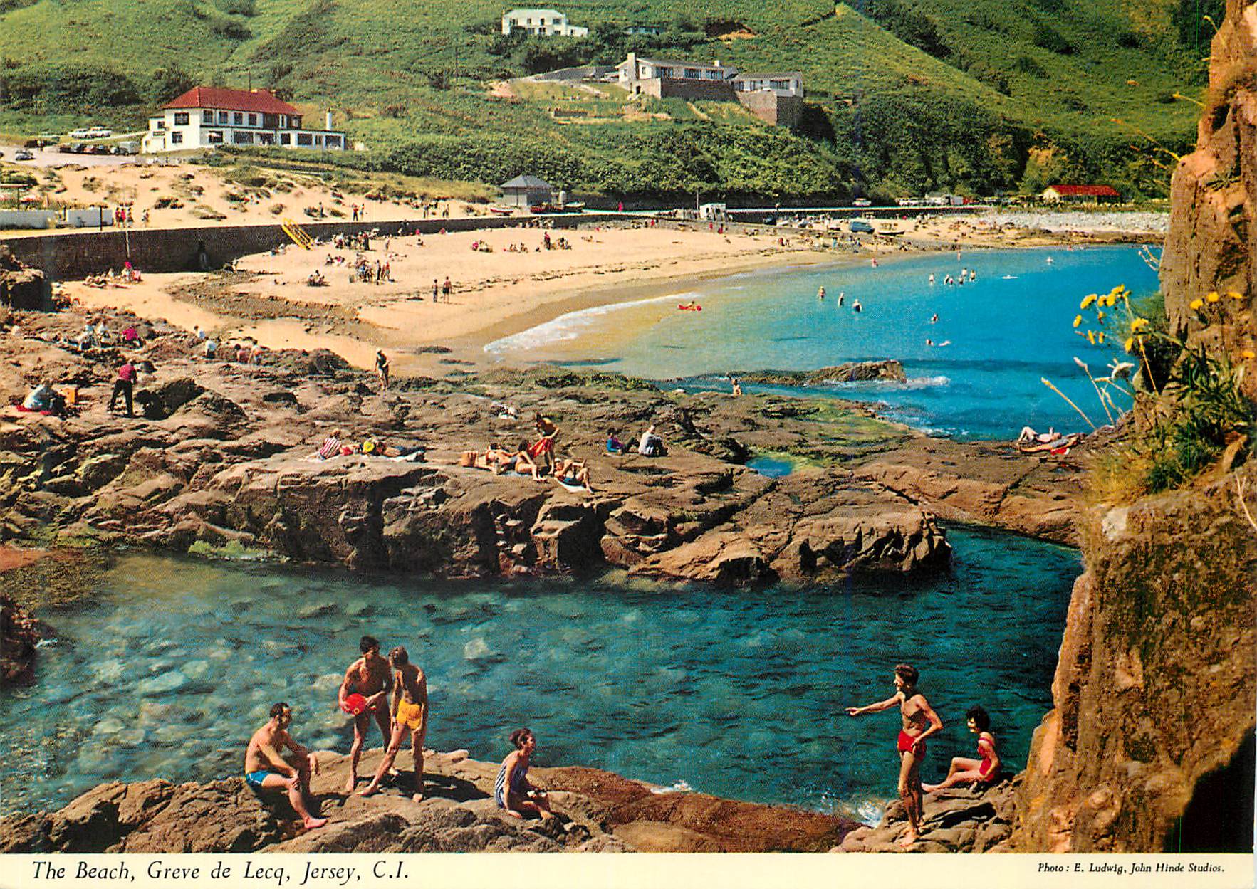 CPM The Beach Greve de Lecq Jersey CI
