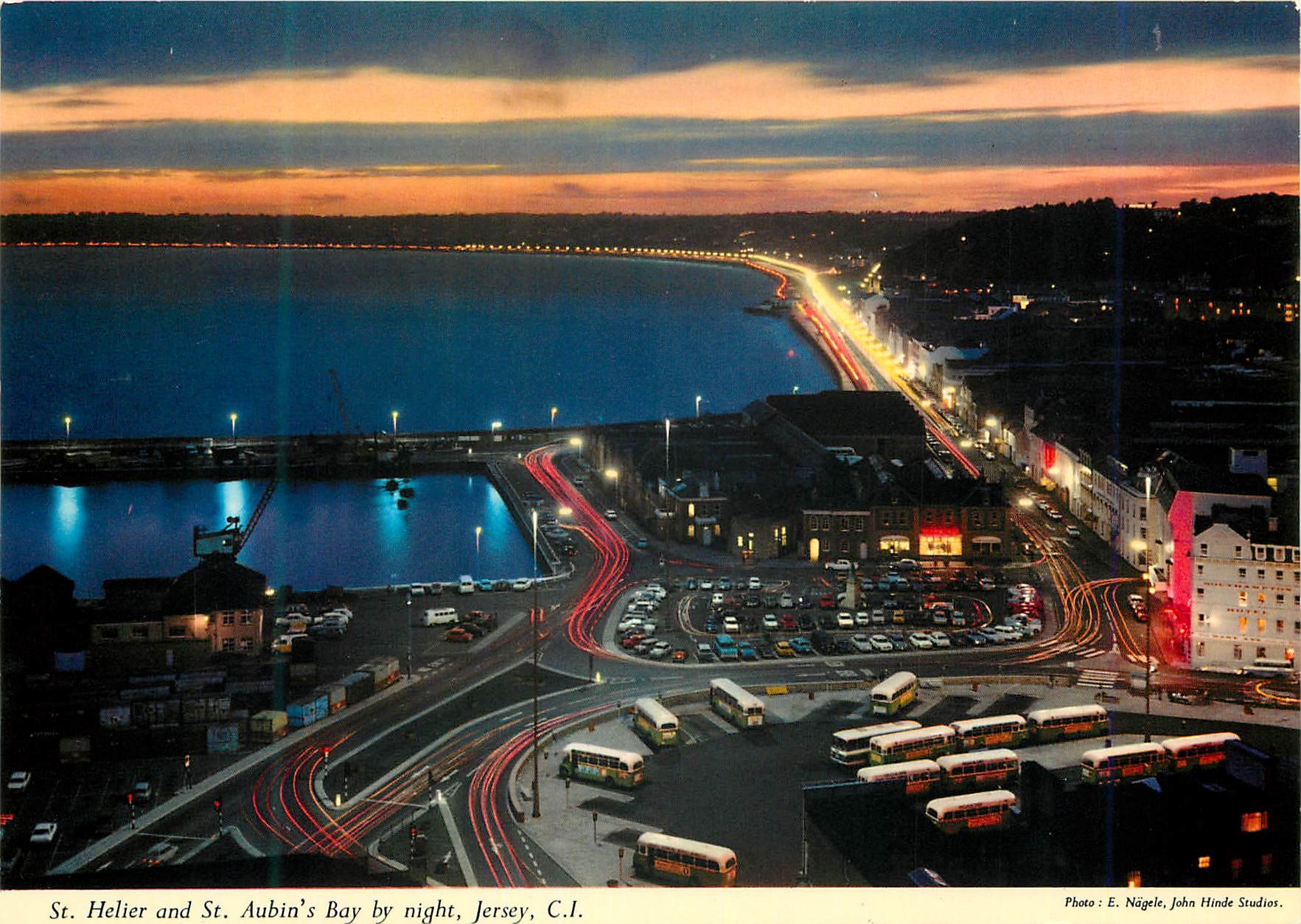 CPM St Helier and St Aubin's Bay by Night Jersey CI