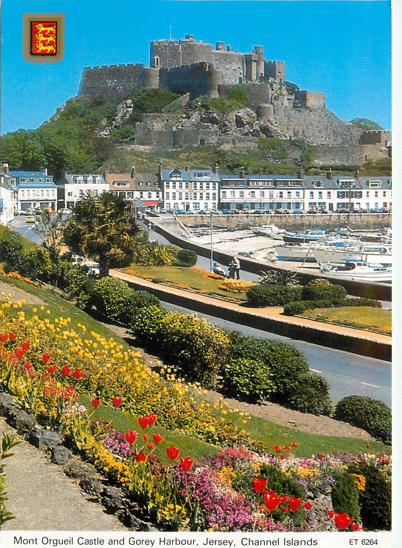 CPM Mont Orgueil Castle and Gorey Harbour Jersey Channel Islands