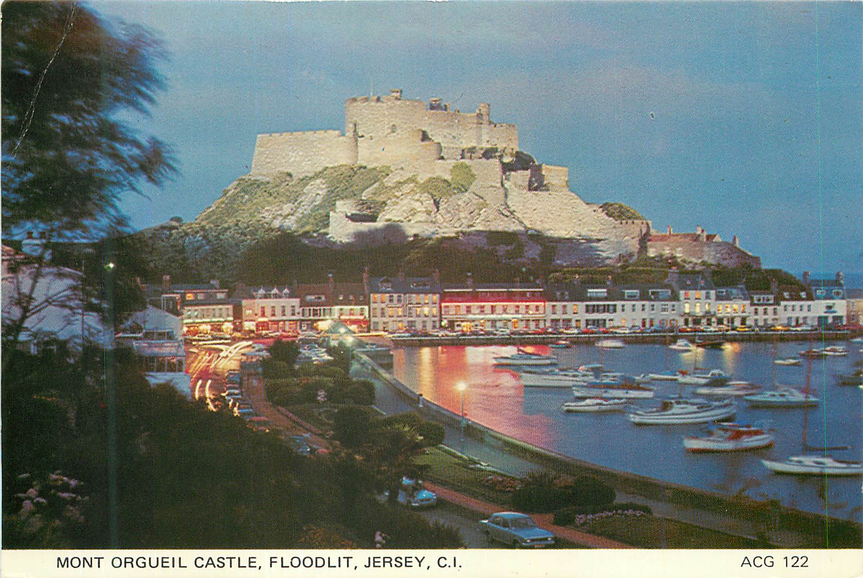 CPM Mont Orgueil Castle Floodlit jersey CI