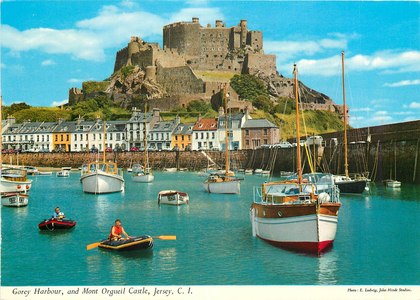 CPM Gorey Harbour and Mont Orgueil Castle Jersey CI