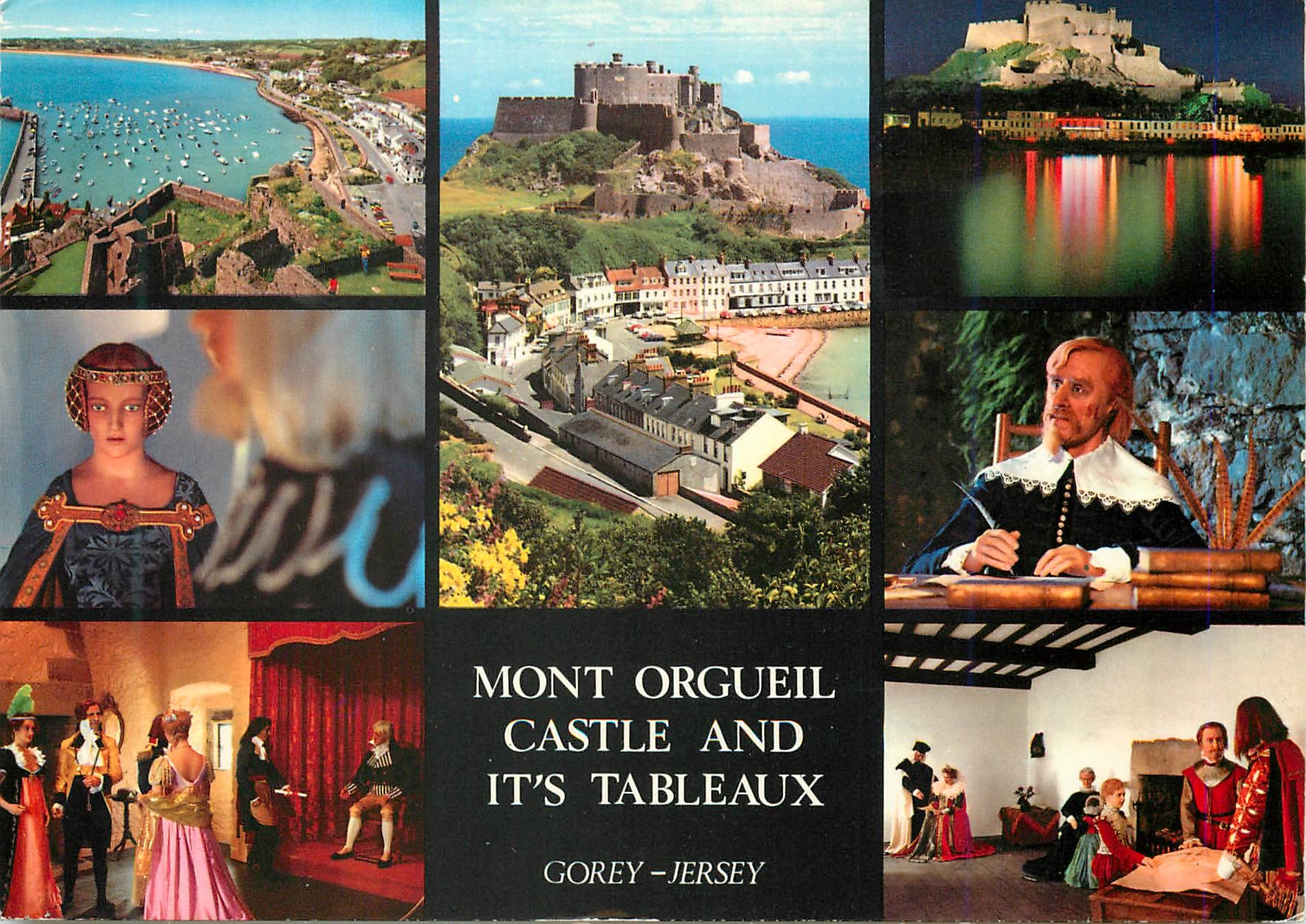 CPM Mont Orgueil Castle and It's Tableaux Gorey Jersey