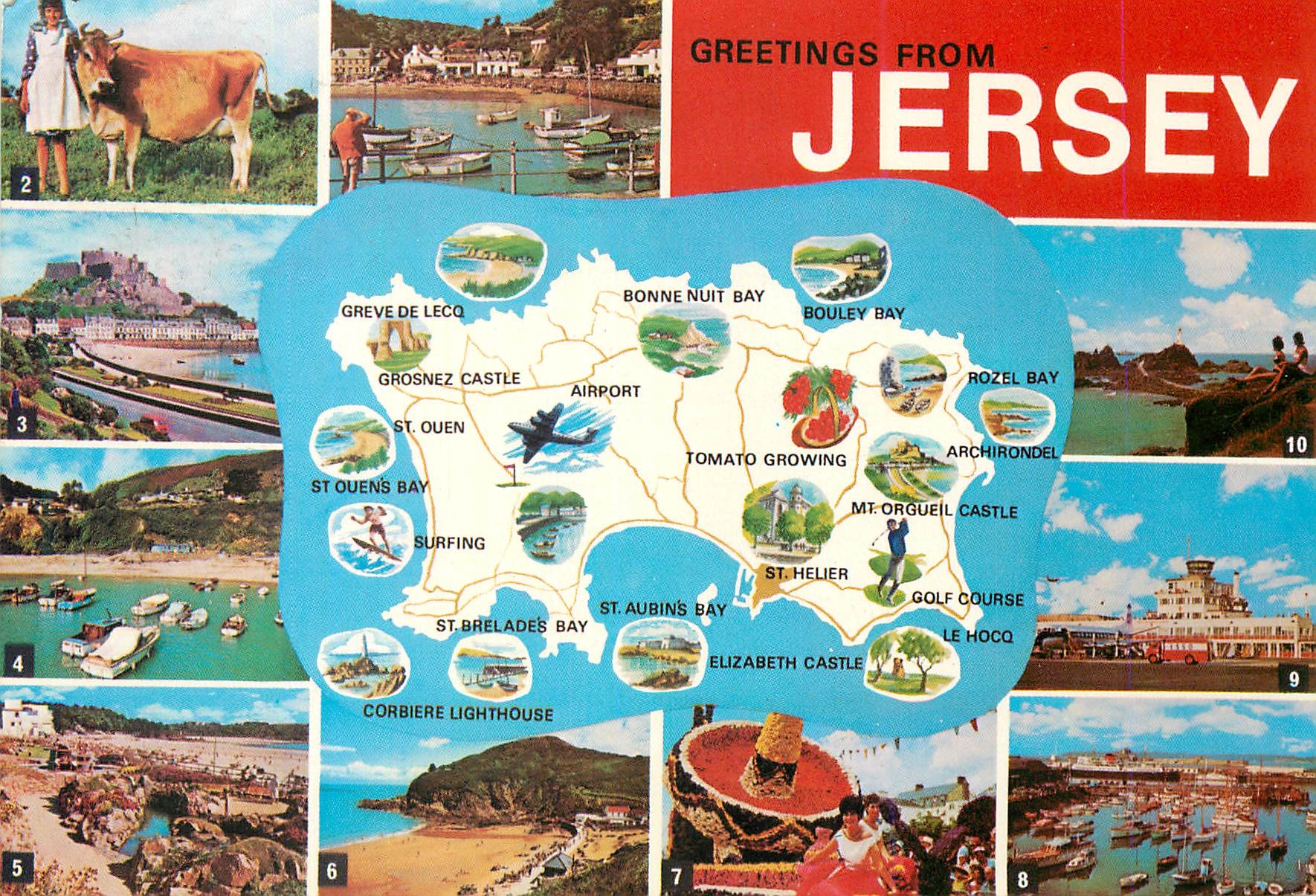 CPM Greetings From Jersey Channel Islands