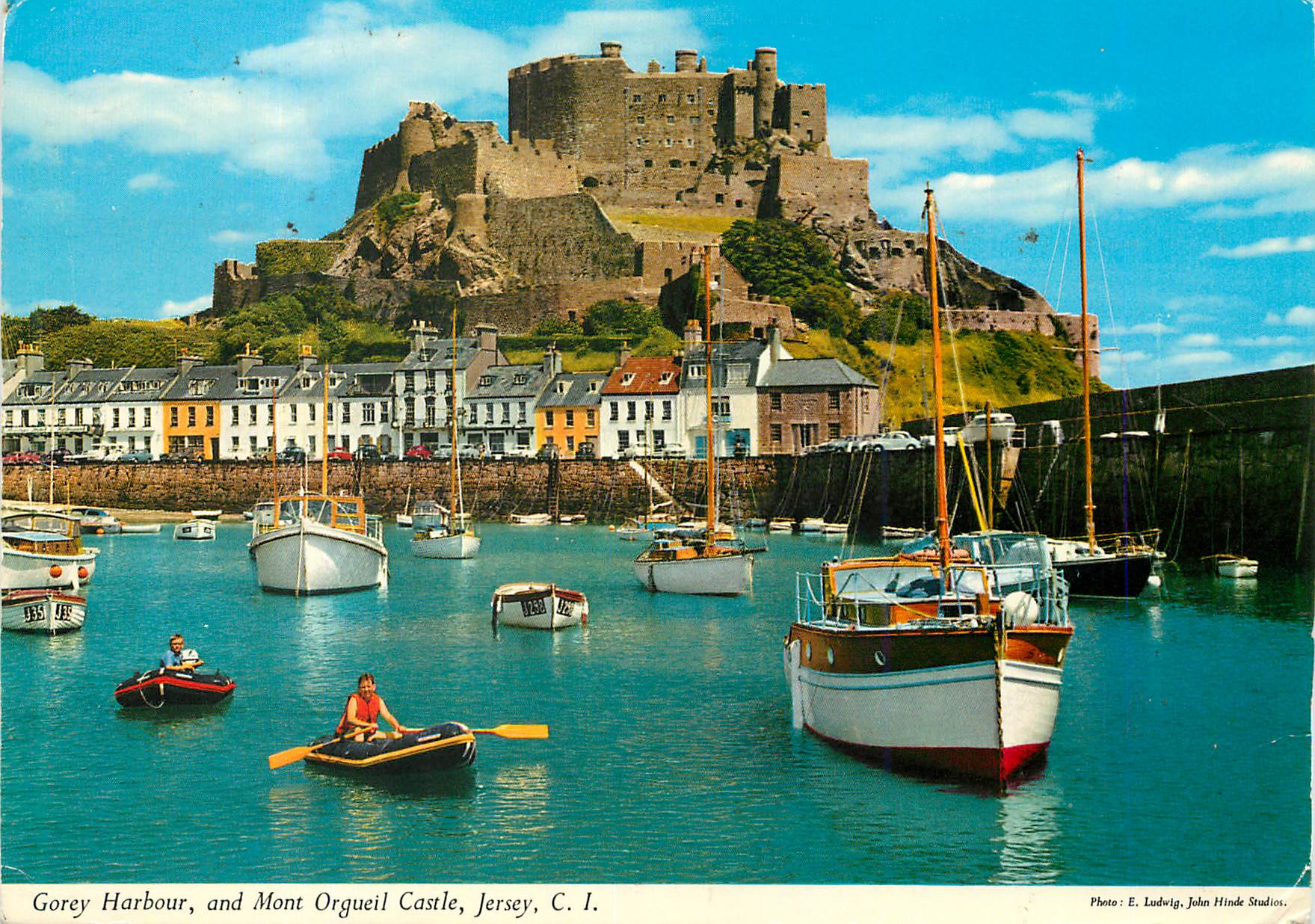 CPM Gorey Harbour and Mont Orgueil Castle Jersey CI