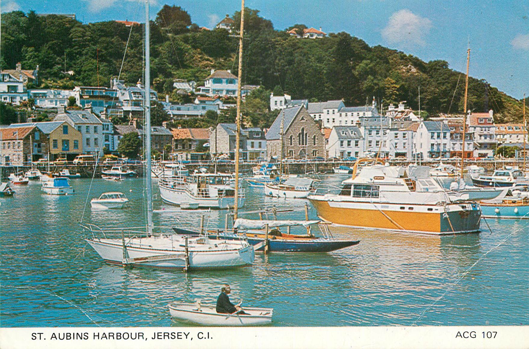 CPM St Aubins Harbour Jersey CI Bateaux