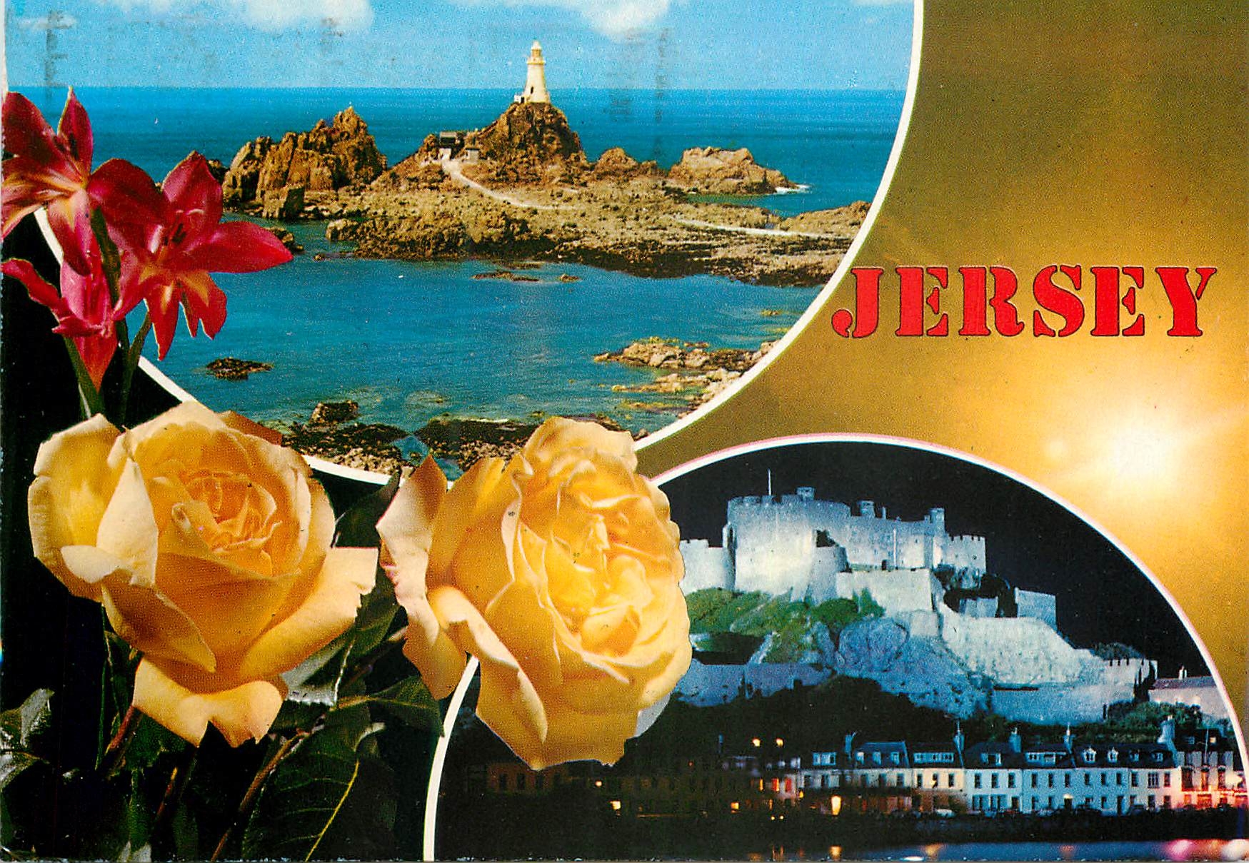 CPM Corbiere Lighthouse Mont Orgueil Castle