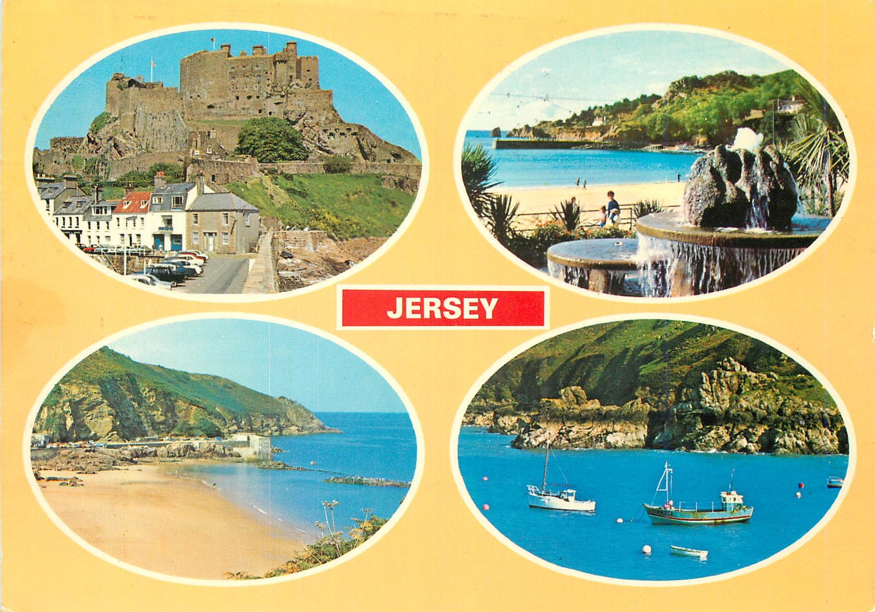 CPM Mont Orgueil Castle Greve de Lecq St Brelades Bay Bouley Bay