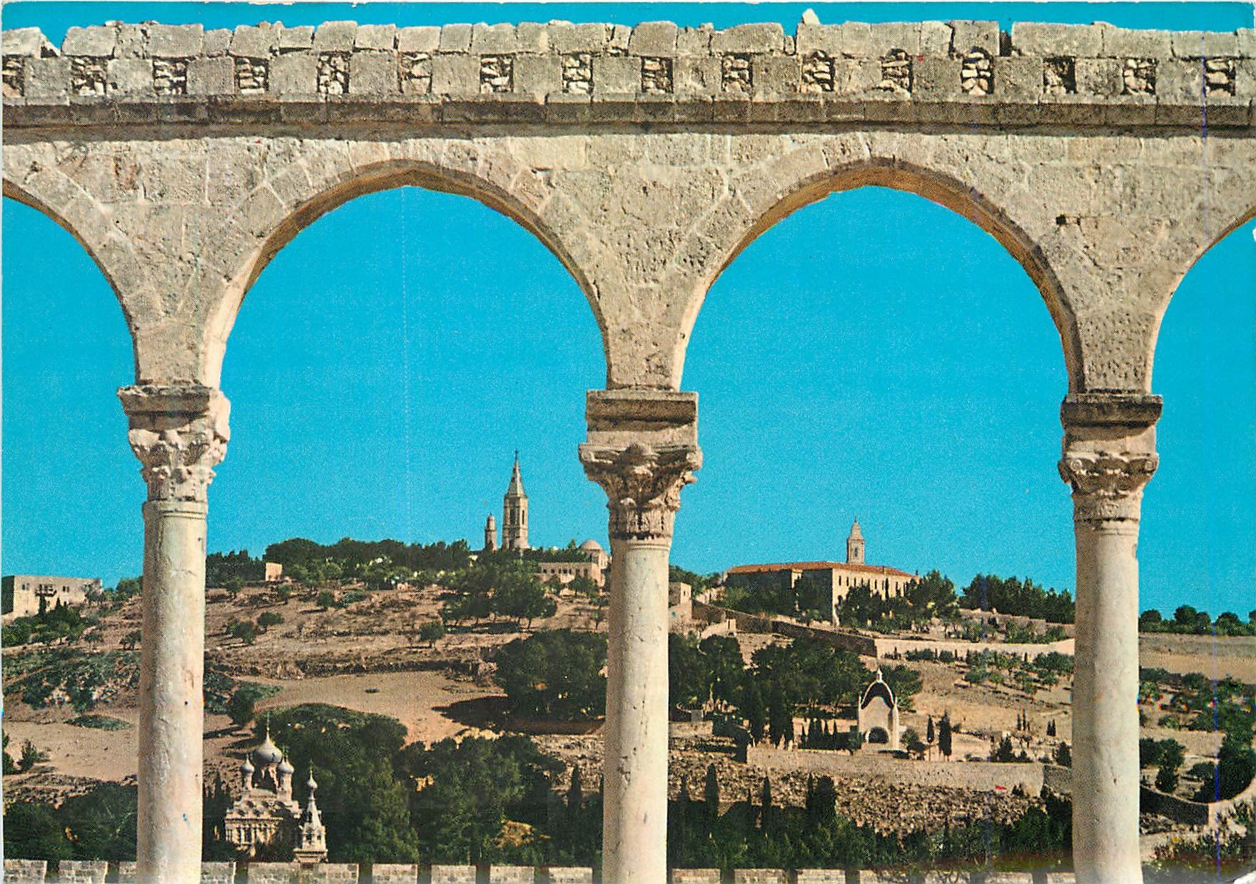 CPM Mt of Olives from the Temple Area