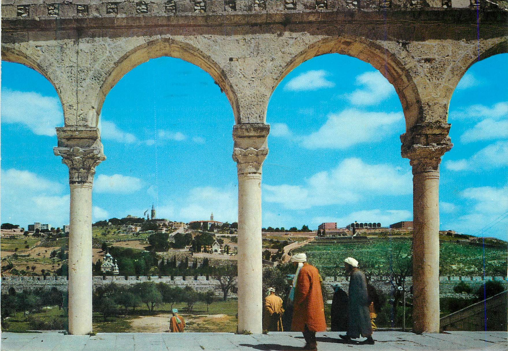 CPM View of Mt Olives from Al Aqsa Mosque Area