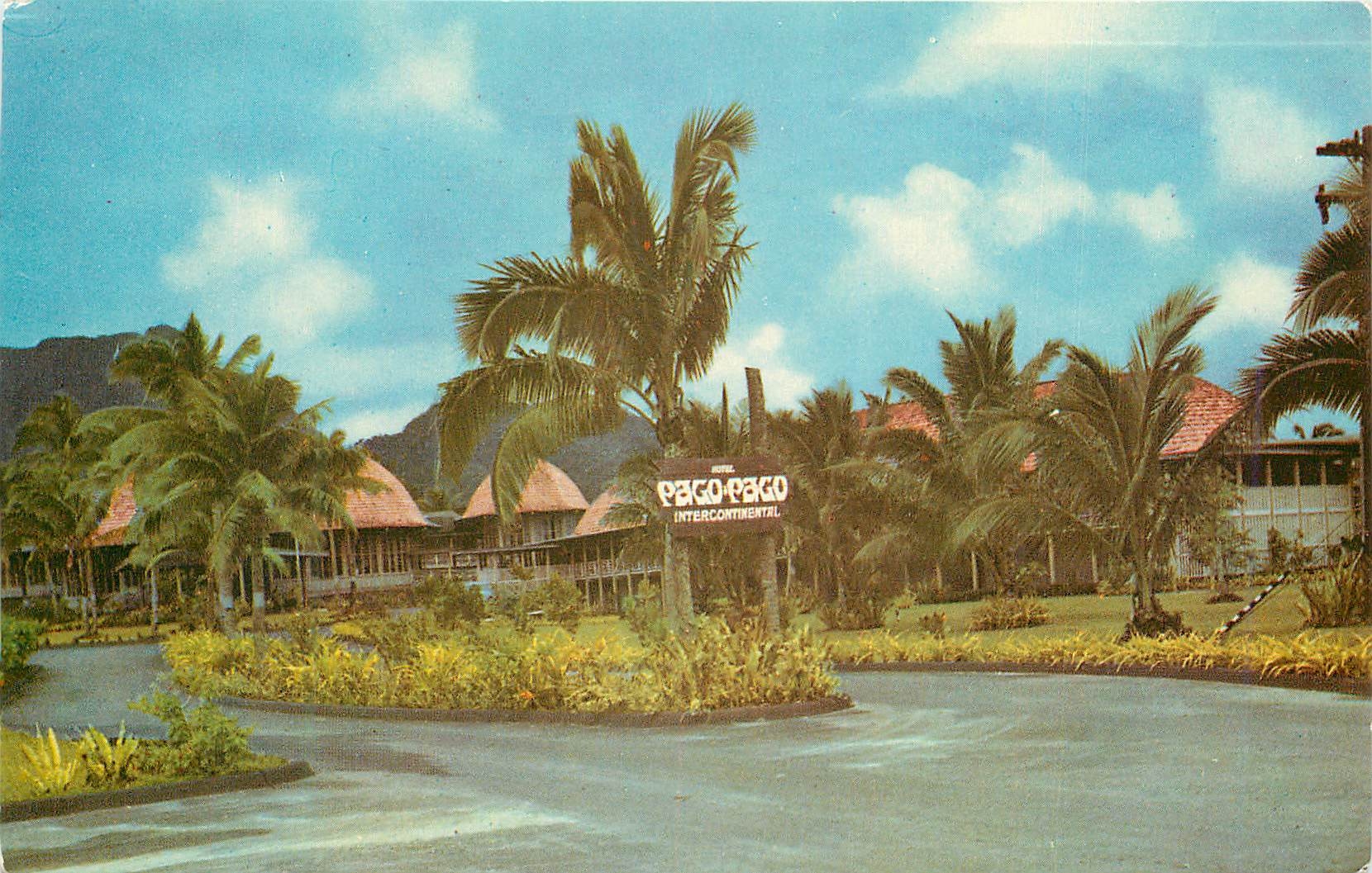 CPM Entrance to Pago Pago's Intercontinental Hotel