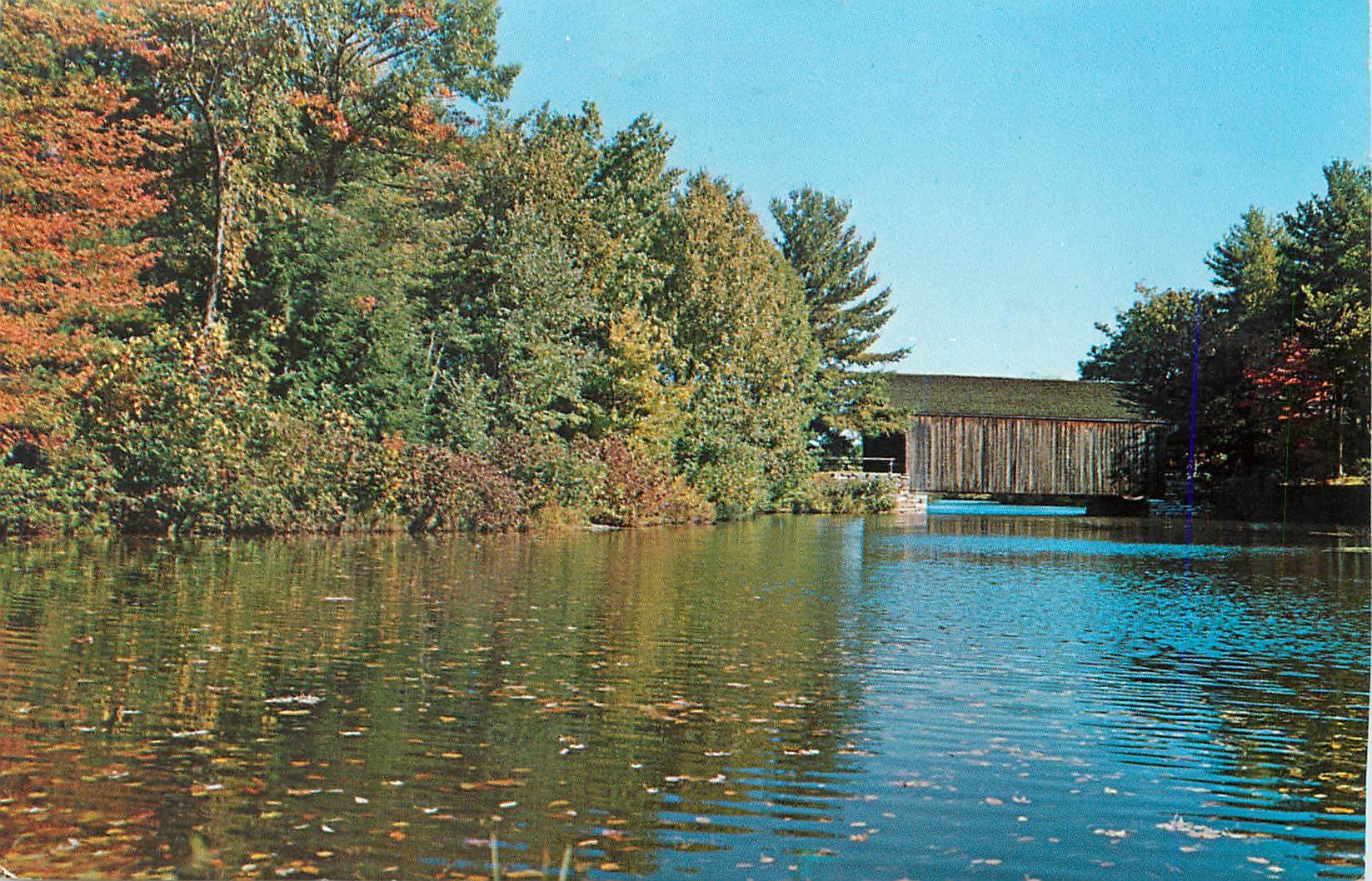 CPM Autumn view of the Millpond Old Sturbridge Village