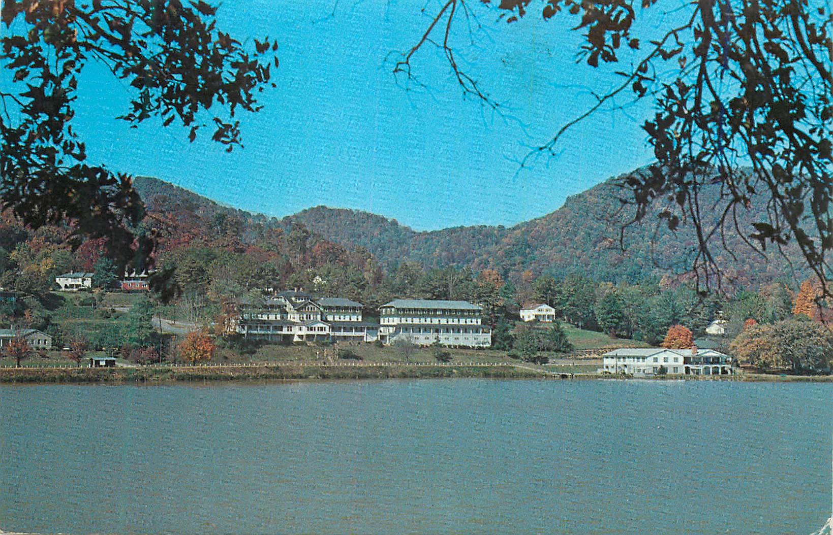 CPM The Terrace Hotel and Costen J Harrell Center seen from South Lakeshore Drive Lake Junaluska North Carolina