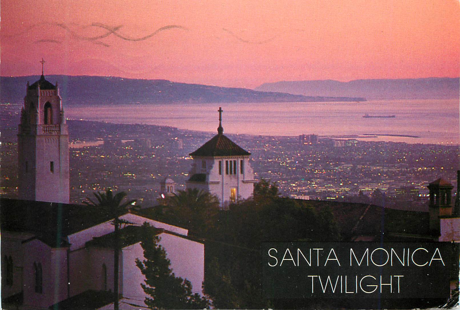 CPM Santa Monica Twilight By California