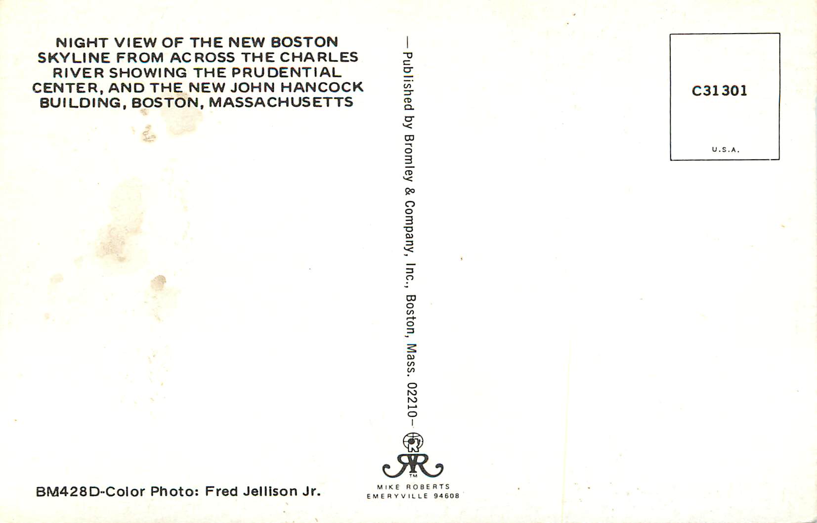 CPM Light View of the New Boston — Rückseite